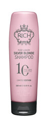 Hopeashampoo vaaleille hiuksille RICH Pure Luxury Silver Blonde Shampoo 250 ml hinta ja tiedot | RICH Hajuvedet ja kosmetiikka | hobbyhall.fi