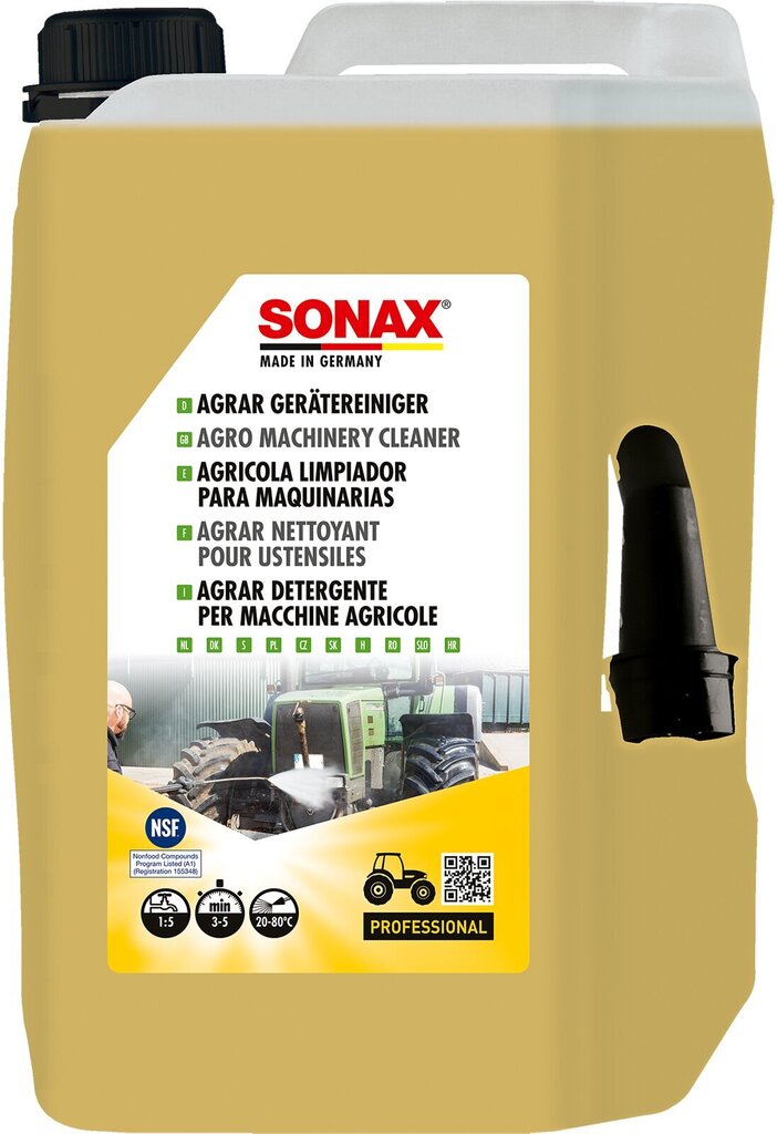 Maataloustekniikan puhdistusaine SONAX AGRO Machinery Cleaner 5L hinta ja tiedot | Autokemikaalit | hobbyhall.fi
