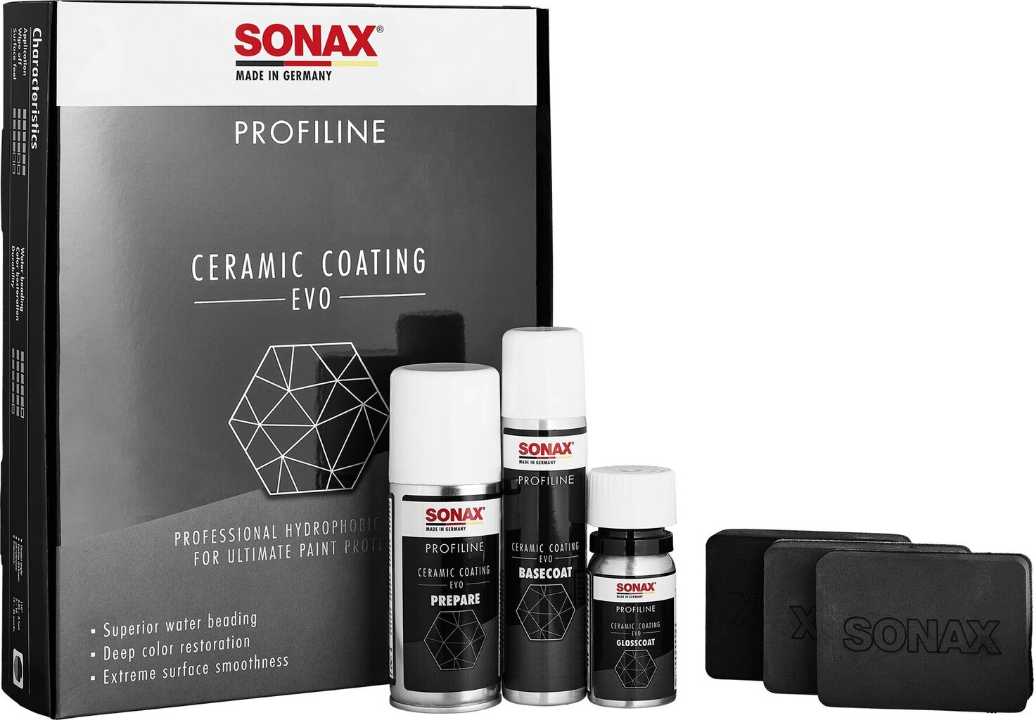 Keraaminen pinnoitesarja SONAX PROFILINE CeramicCoating CC Evo hinta ja tiedot | Autokemikaalit | hobbyhall.fi