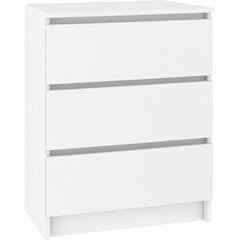 NORE lipasto K60 kolmella laatikolla, valkoinen kaina ir informacija | Lipastot | hobbyhall.fi