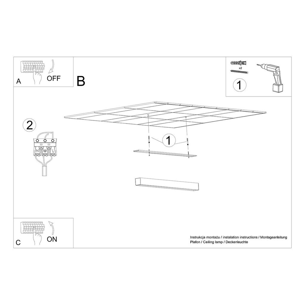 Sollux kattovalaisin Pinne 200 hinta ja tiedot | Kattovalaisimet | hobbyhall.fi