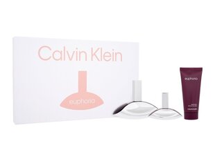 Sarja Calvin Klein Euphoria naisille: parfum, 100 ml + vartalovoide, 100 ml + parfum, 30 ml hinta ja tiedot | Naisten hajuvedet | hobbyhall.fi