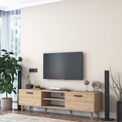 TV-teline, Asir, 180x49x35 cm, ruskea hinta ja tiedot | TV-tasot | hobbyhall.fi