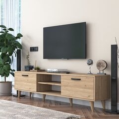 TV-teline, Asir, 180x49x35 cm, ruskea hinta ja tiedot | TV-tasot | hobbyhall.fi