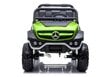 Mercedes Unimog sähköauto lapsille, vihreä hinta ja tiedot | Lasten sähköautot | hobbyhall.fi