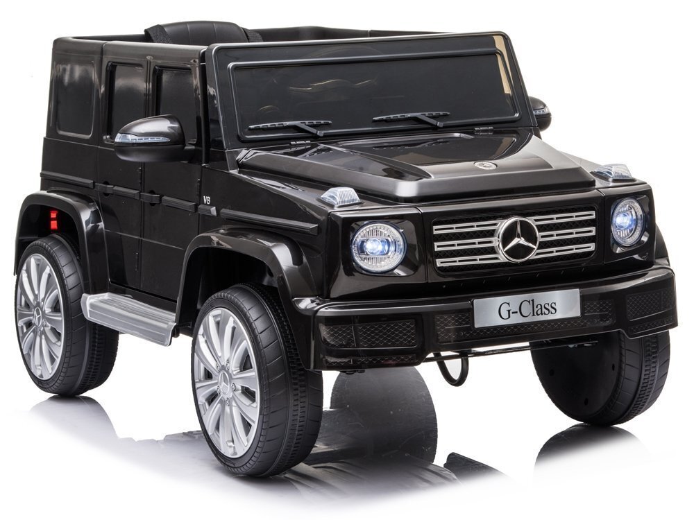 Mercedes G500 yksipaikkainen sähköauto lapsille, musta hinta ja tiedot | Lasten sähköautot | hobbyhall.fi