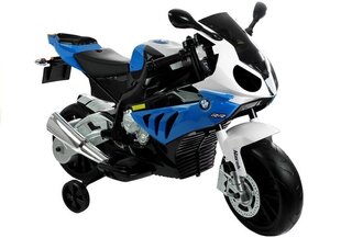 Bmw S1000RR yksittäinen sähkömoottoripyörä lapsille, sininen hinta ja tiedot | BMW Ulkoilu | hobbyhall.fi