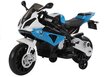 Bmw S1000RR yksittäinen sähkömoottoripyörä lapsille, sininen hinta ja tiedot | Lasten sähköautot | hobbyhall.fi