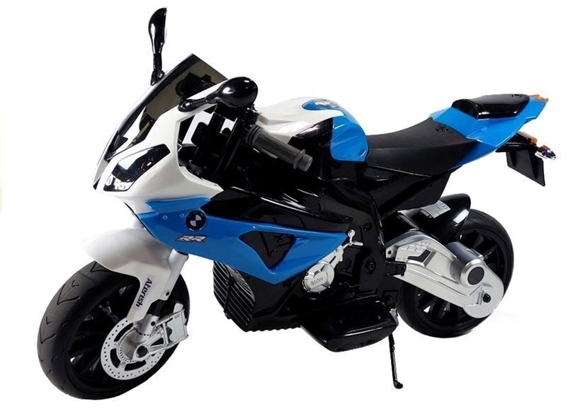 Bmw S1000RR yksittäinen sähkömoottoripyörä lapsille, sininen hinta ja tiedot | Lasten sähköautot | hobbyhall.fi