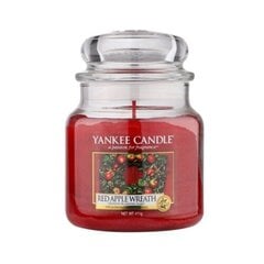 Yankee Candle Tuoksukynttilä Classic Medium Red Apple Wreath 411 g hinta ja tiedot | Kynttilät ja kynttilänjalat | hobbyhall.fi