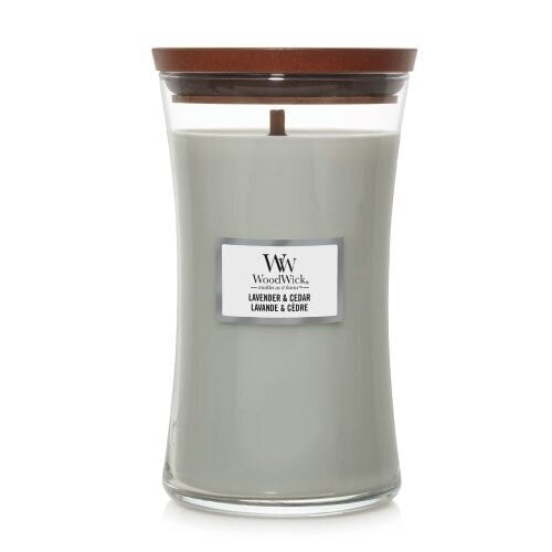 WoodWick Tuoksukynttilä Lavender & Cedar 85 g hinta ja tiedot | Kynttilät ja kynttilänjalat | hobbyhall.fi