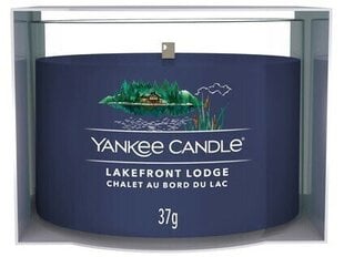 Yankee Candle Lasinen kynttilä Lakefront Lodge 37 g hinta ja tiedot | Kynttilät ja kynttilänjalat | hobbyhall.fi
