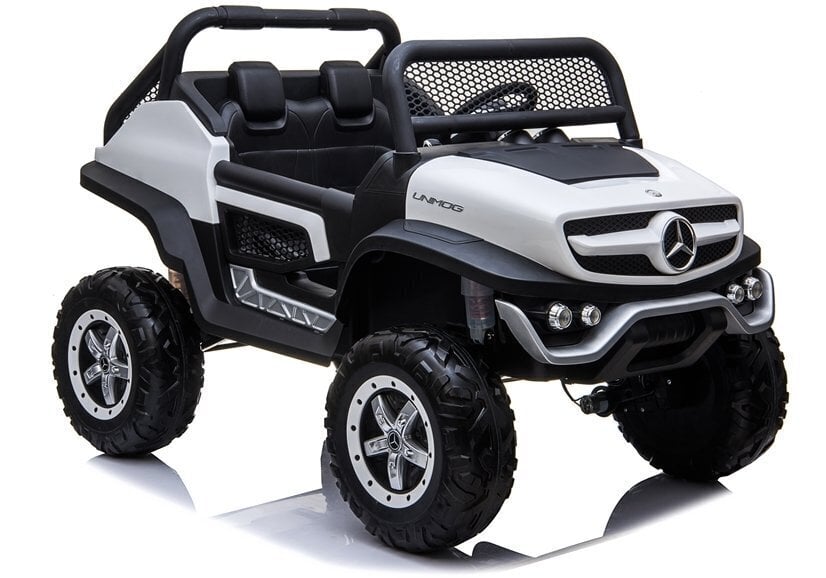 Mercedes Unimog sähköauto lapsille, valkoinen hinta ja tiedot | Lasten sähköautot | hobbyhall.fi