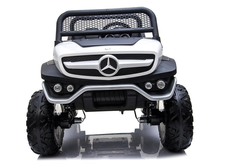 Mercedes Unimog sähköauto lapsille, valkoinen hinta ja tiedot | Lasten sähköautot | hobbyhall.fi