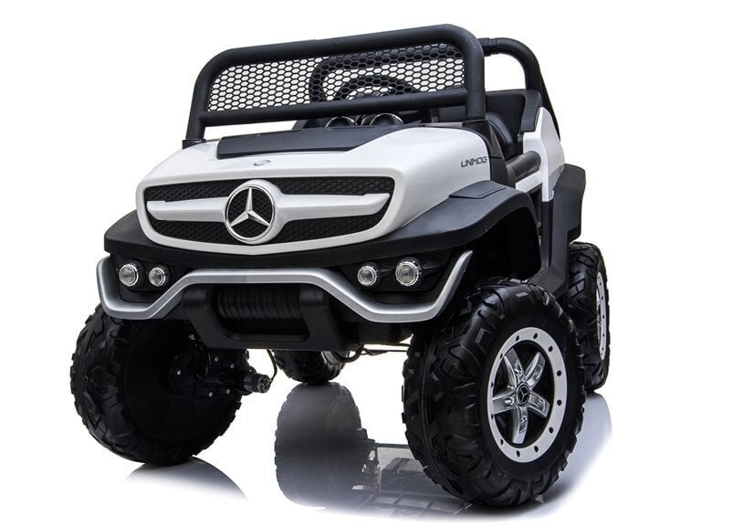 Mercedes Unimog sähköauto lapsille, valkoinen hinta ja tiedot | Lasten sähköautot | hobbyhall.fi