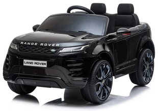 Range Rover Evoque sähköauto lapsille, musta hinta ja tiedot | Lasten sähköautot | hobbyhall.fi