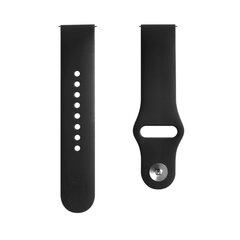 Evelatus Universal 20mm Silicone Loop Black kellohihna hinta ja tiedot | Älykellojen ja aktiivisuusrannekkeiden lisätarvikkeet | hobbyhall.fi