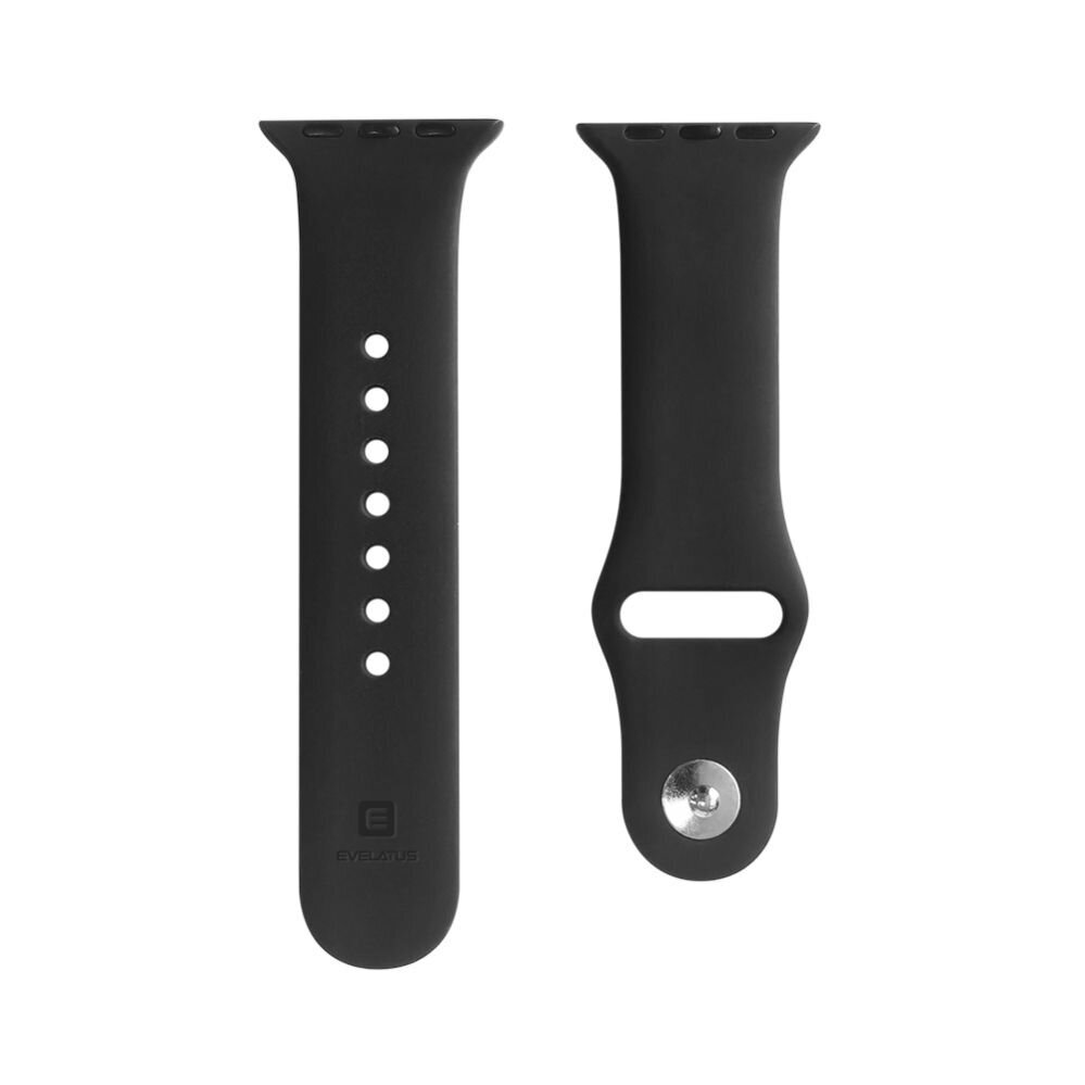 Evelatus Universal Apple Watch 38/40/41mm Silicone Loop Black kellohihna hinta ja tiedot | Älykellojen ja aktiivisuusrannekkeiden lisätarvikkeet | hobbyhall.fi