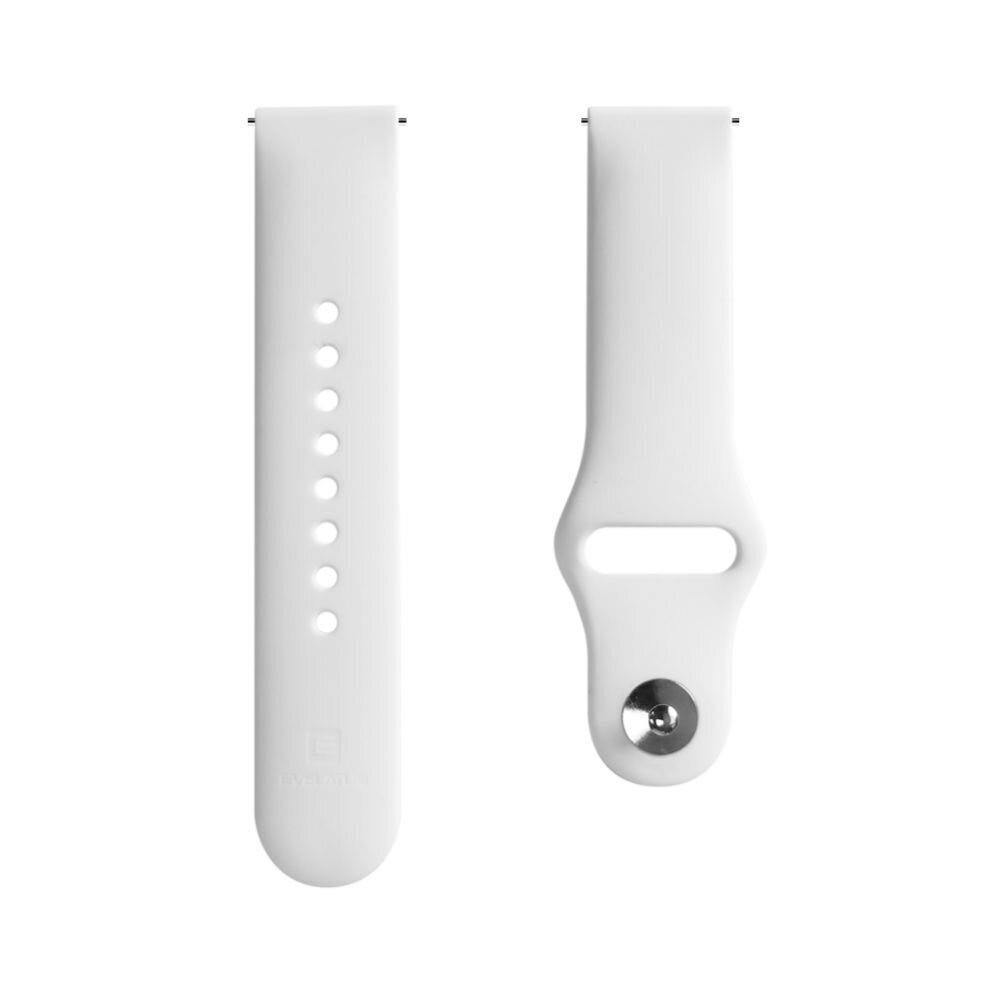 Evelatus Universal 22mm Silicone Loop White kellohihna hinta ja tiedot | Älykellojen ja aktiivisuusrannekkeiden lisätarvikkeet | hobbyhall.fi