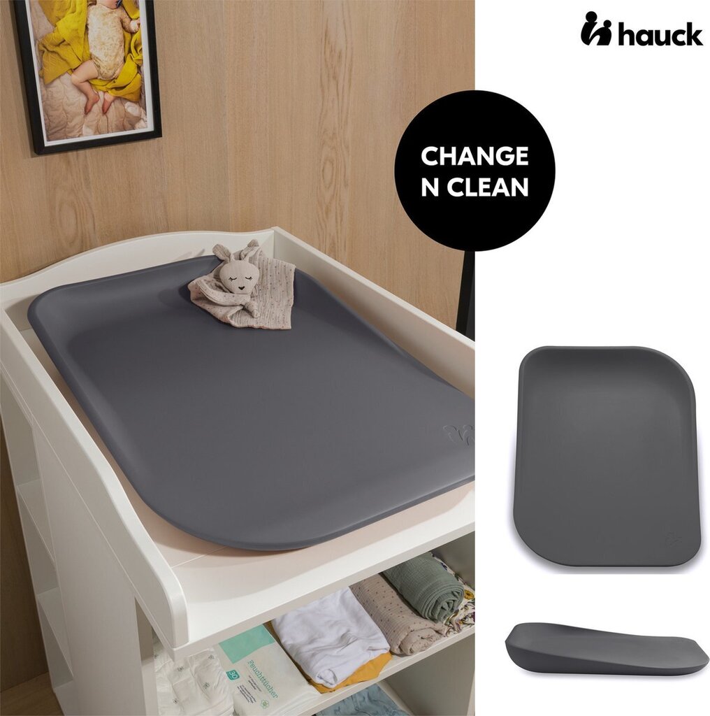 Hoitoalusta Hauck Change N Clean, harmaa, 70 cm hinta ja tiedot | Vauvan hoitoalustat ja tekstiilit | hobbyhall.fi