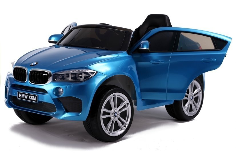 BMW X6 sähköauto lapsille, sininen hinta ja tiedot | Lasten sähköautot | hobbyhall.fi