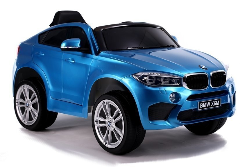 BMW X6 sähköauto lapsille, sininen hinta ja tiedot | Lasten sähköautot | hobbyhall.fi