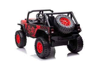 Kaksinkertainen sähköauto lapsille Jeep QY2188, punainen hinta ja tiedot | Jeep Lapset | hobbyhall.fi