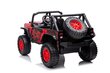 Kaksinkertainen sähköauto lapsille Jeep QY2188, punainen hinta ja tiedot | Lasten sähköautot | hobbyhall.fi