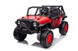 Kaksinkertainen sähköauto lapsille Jeep QY2188, punainen hinta ja tiedot | Lasten sähköautot | hobbyhall.fi