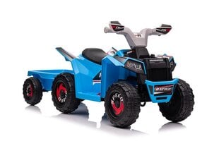XMX630T Single Lasten sähköinen mönkijä perävaunulla, sininen hinta ja tiedot | Lasten sähköautot | hobbyhall.fi