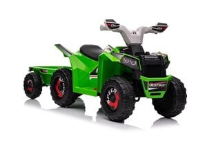 XMX630T Sähköinen mönkijä perävaunulla lapsille, vihreä hinta ja tiedot | Lasten sähköautot | hobbyhall.fi