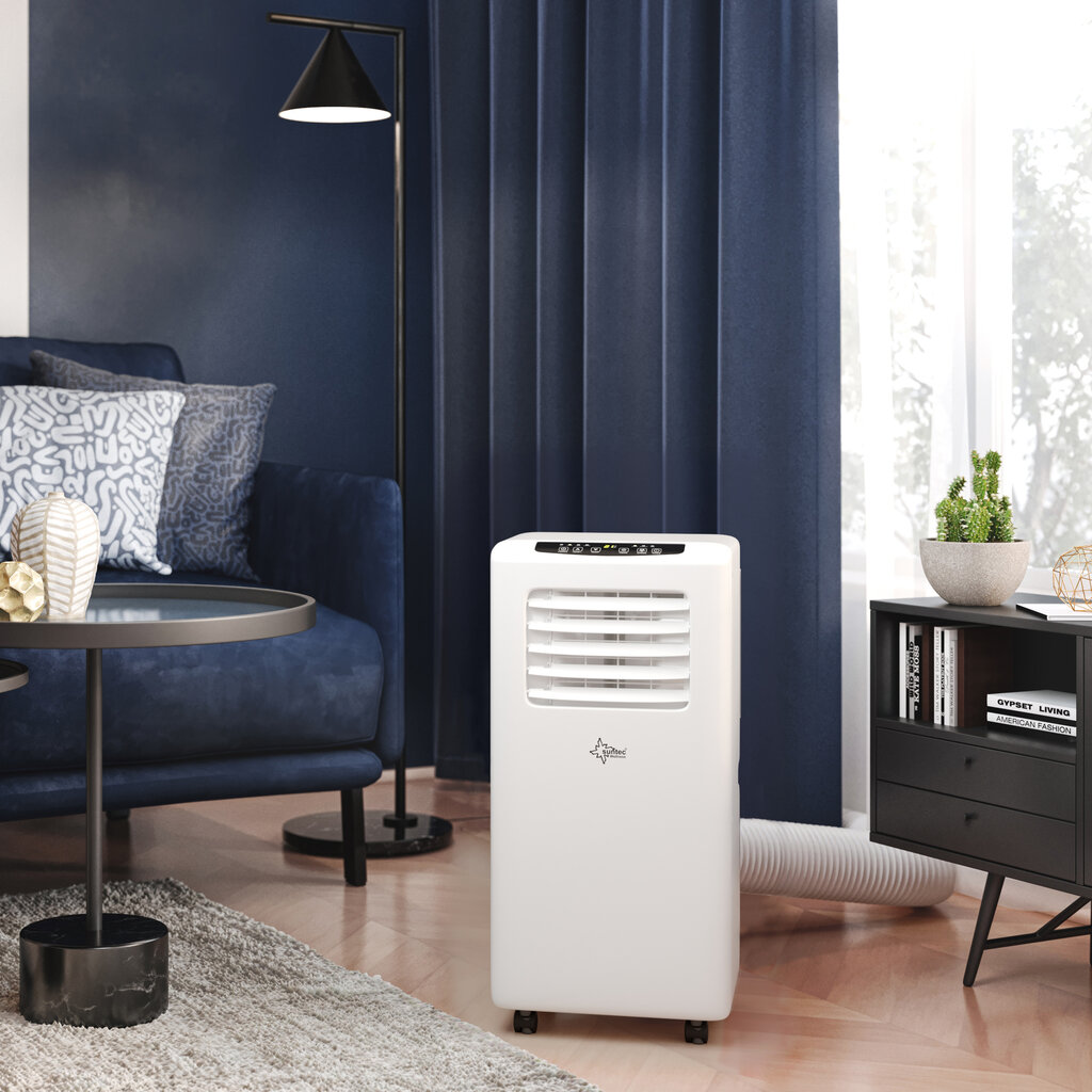 Siirrettävä ilmastointilaite SUNTEC, Impuls 3.5 Eco R290, poistoletku, huone jopa 60 m², äänetön, 3517 W, valkoinen hinta ja tiedot | Ilmastointilaitteet | hobbyhall.fi