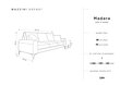 Kolmen istuttava sohva Mazzini Sofas Madara 237 cm, beige hinta ja tiedot | Sohvat ja vuodesohvat | hobbyhall.fi