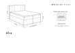 Sänky Mazzini Beds Afra 200x200 cm, vihreä hinta ja tiedot | Sängyt | hobbyhall.fi