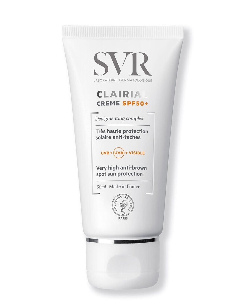 Depigmentoiva kasvovoide SVR Clairial SPF50+, 50 ml hinta ja tiedot | Kasvovoiteet | hobbyhall.fi