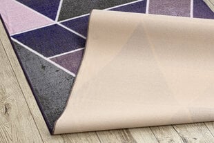 Rugsx TRIANGLES -matto, 57x100 cm, liila hinta ja tiedot | Isot matot | hobbyhall.fi