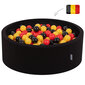 KiddyMoon pallomeri 90X30cm/300 palloa ∅ 7Cm Belgia: musta/keltainen/punainen hinta ja tiedot | Vauvan lelut | hobbyhall.fi