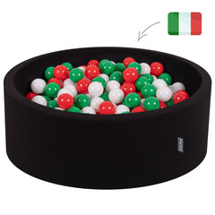 KiddyMoon pallomeri 90X30cm/200 palloa ∅ 7Cm Italia: vihreä/valkoinen/punainen hinta ja tiedot | Vauvan lelut | hobbyhall.fi
