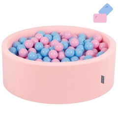 KiddyMoon pallomeri 90X30cm/200 palloa ∅ 7Cm Bubblegum: Powder Pink/Baby Blue hinta ja tiedot | Vauvan lelut | hobbyhall.fi