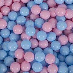 KiddyMoon pallomeri 90X30cm/300 palloa ∅ 7Cm Bubblegum: Powder Pink/Baby Sininen hinta ja tiedot | Vauvan lelut | hobbyhall.fi