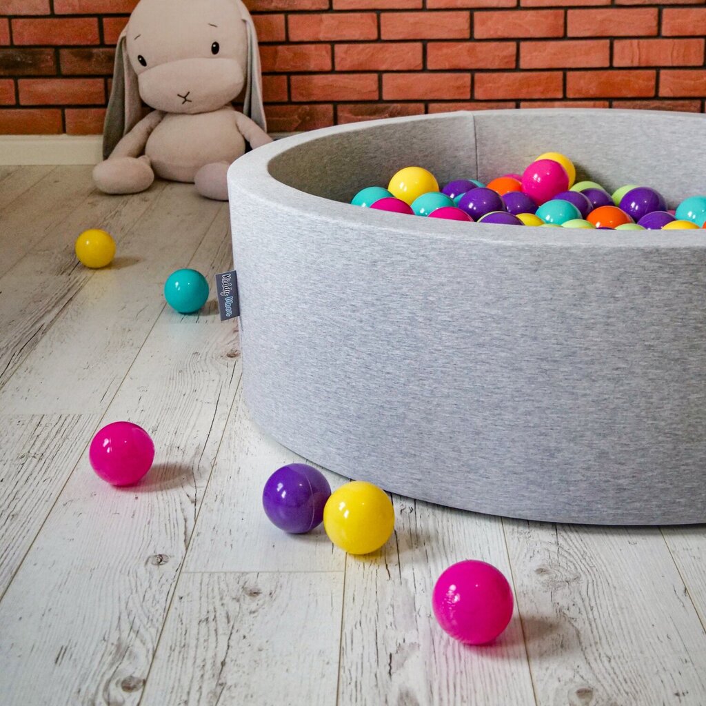 KiddyMoon pallomeri 90X30cm/200 palloa ∅ 7Cm minttu ja suklaa: Minttu/ruskea hinta ja tiedot | Vauvan lelut | hobbyhall.fi