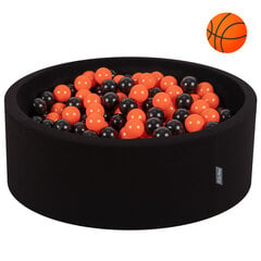 KiddyMoon pallomeri 90X30cm/200 palloa ∅ 7Cm koripallo: musta/oranssi hinta ja tiedot | Vauvan lelut | hobbyhall.fi