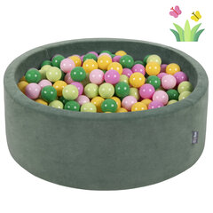KiddyMoon pallomeri 90X30cm/300 palloa ∅ 7Cm kevät: vaaleanvihreä/vihreä/keltainen/keltainen/vaaleanpunainen/vaaleanpunainen hinta ja tiedot | Vauvan lelut | hobbyhall.fi