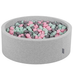 KiddyMoon pallomeri 90X30cm/300 tähteä 6Cm, vaaleanharmaa: Powder Pink Grey Grey Mint (vaaleanpunainen harmaa minttu) hinta ja tiedot | Vauvan lelut | hobbyhall.fi