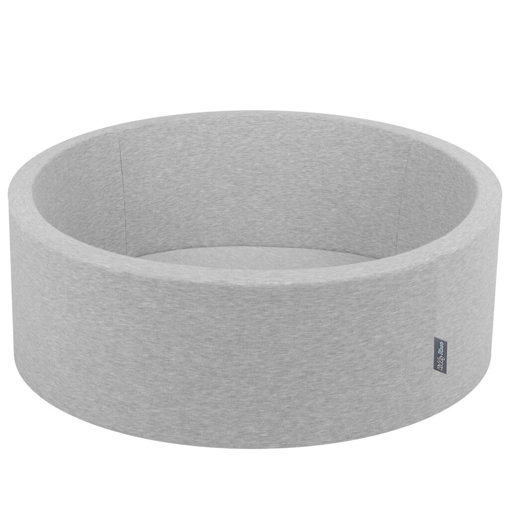 KiddyMoon pallomeri 90X30cm/600 tähteä 6Cm, vaaleanharmaa: Pearl Grey läpinäkyvä pulveri vaaleanpunainen hinta ja tiedot | Vauvan lelut | hobbyhall.fi