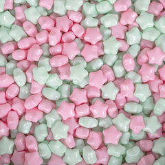 KiddyMoon pallomeri 90X30cm/300 tähteä 6Cm, tummanharmaa: Powder Pink Mint (Puuteri vaaleanpunainen minttu) hinta ja tiedot | Vauvan lelut | hobbyhall.fi