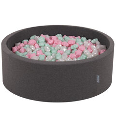 KiddyMoon pallomeri 90X30cm/300 tähteä 6Cm, tummanharmaa: Powder Pink Pearl Mint (Puuteri vaaleanpunainen Pearl Mint) hinta ja tiedot | Vauvan lelut | hobbyhall.fi