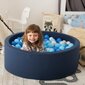 KiddyMoon pallomeri 90X30cm/300 tähteä 6Cm, tummansininen: valkoinen-harmaa-pulverinvaaleanpunainen hinta ja tiedot | Vauvan lelut | hobbyhall.fi