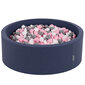 KiddyMoon pallomeri 90X30cm/300 tähteä 6Cm, tummansininen: valkoinen-harmaa-pulverinvaaleanpunainen hinta ja tiedot | Vauvan lelut | hobbyhall.fi