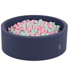 KiddyMoon pallomeri 90X30cm/300 tähteä 6Cm, tummansininen: Powder Pink Mint (Puuteri vaaleanpunainen minttu) hinta ja tiedot | Vauvan lelut | hobbyhall.fi